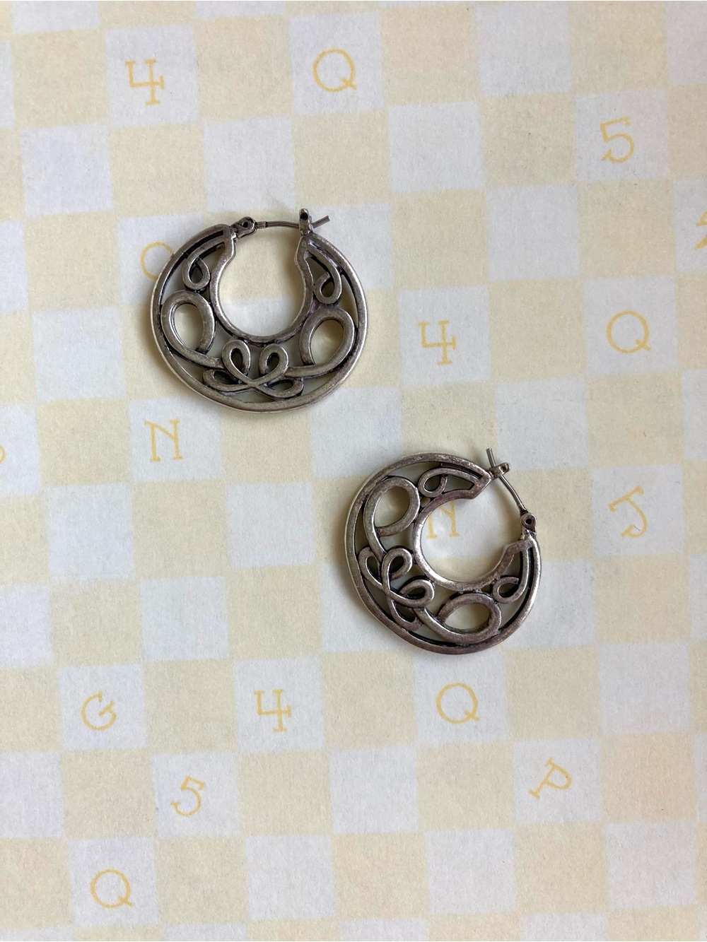Elegant Silver-Tone Hoop Earrings - Women Jewelry